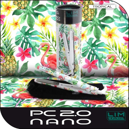 Lim Hair Tropical Mini Placă de Îndreptat Părul cu Plăci Ceramice PC 2.0 Nano