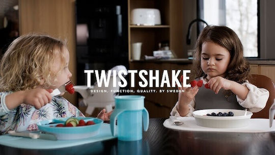 Twistshake Plate 6m+ White