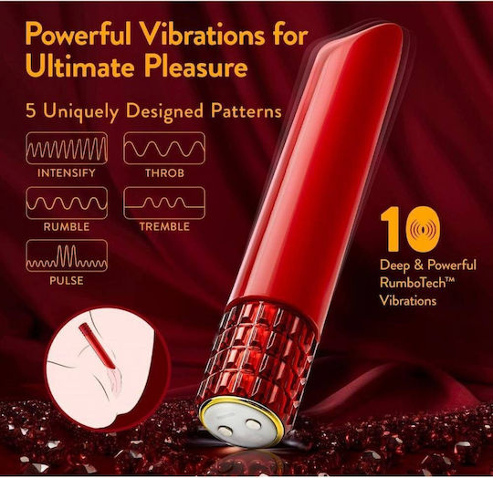 Blush Oh My Gem Vibrator Geschoss 12.7cm Rot