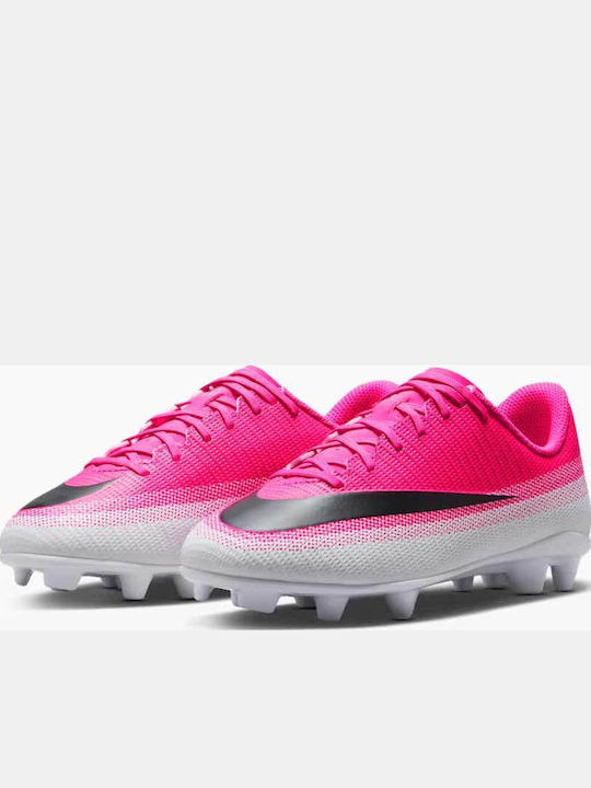 Mercurial FG/MG Παιδικά Ποδοσφαιρικά Παπούτσια με Τάπες Ροζ