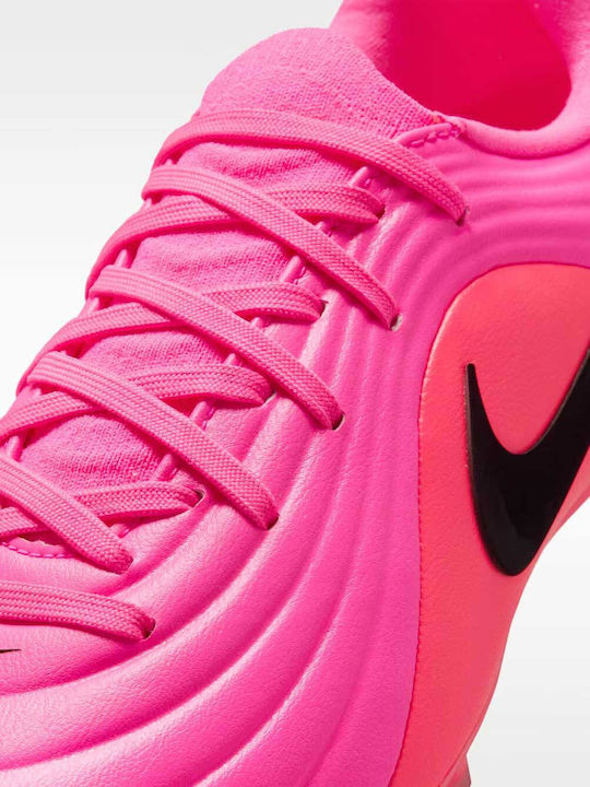 Tiempo FG/MG Kids Soccer Cleats and Shoes with Molded Outsole Pink