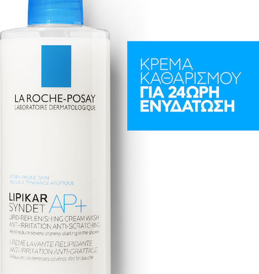 La Roche Posay Lipikar Syndet AP+ Creamy Bubble Bath with Niacinamide for Nourishing 400ml