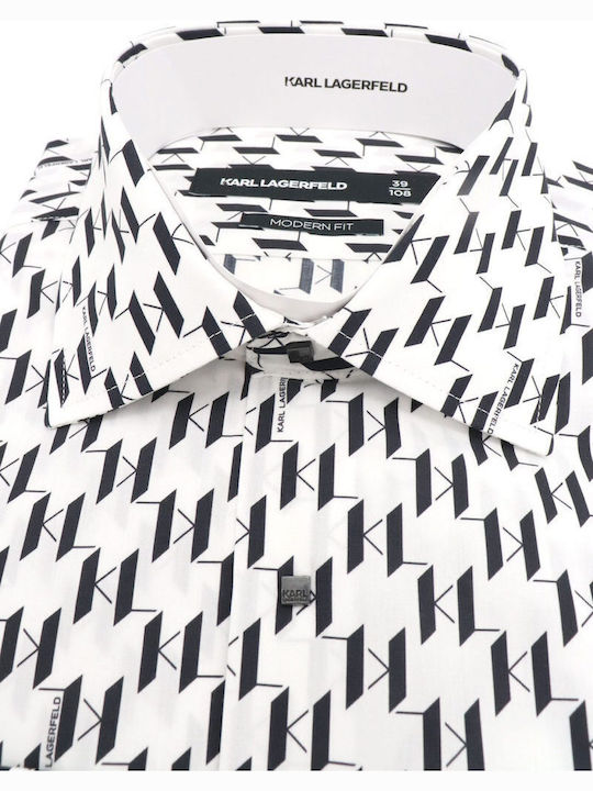 Long Sleeve Shirt White-Black