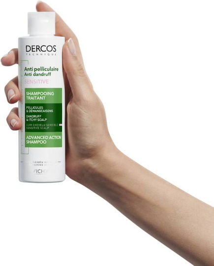 Vichy Dercos Anti Dandruff Sensitive Шампоан за Чувствителен Скалп против Пърхот и Суха Кожа за Всички Типове Коса 200ml