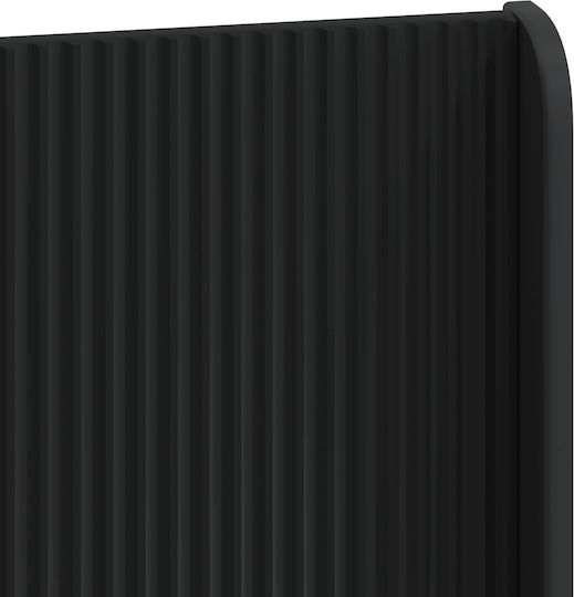 Pat Dublu Cu Spațiu De Stocare Pentru Saltea 135x190cm Negru