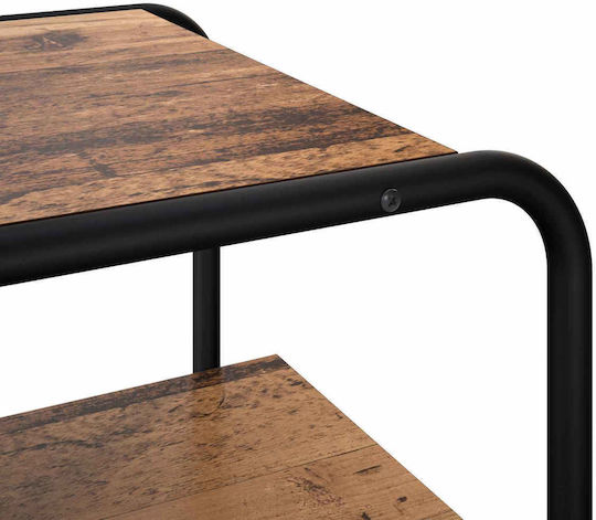 Console Table Made of Wood & Metal Aged Wood L60xW41xH75cm Console Table Made of Wood & Metal Aged Wood L60xW41xH75cm