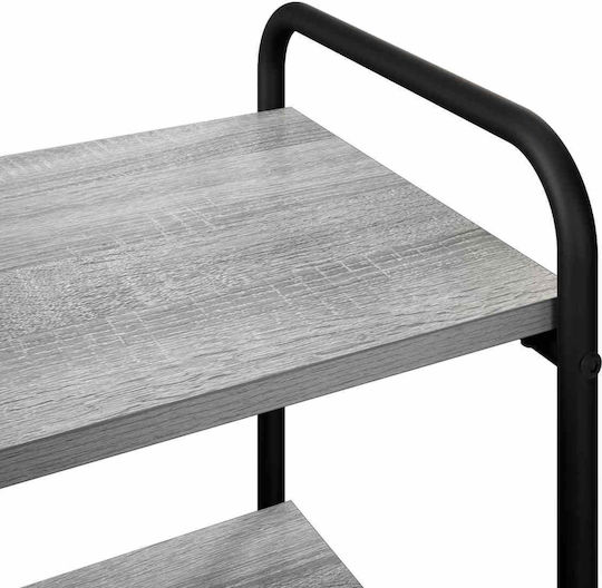 Console Table Made of Wood & Metal Gray L80xW35xH75cm