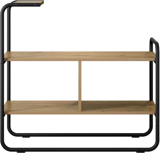 Konsolentisch aus Holz & Metall Eiche M80xB35xH75cm