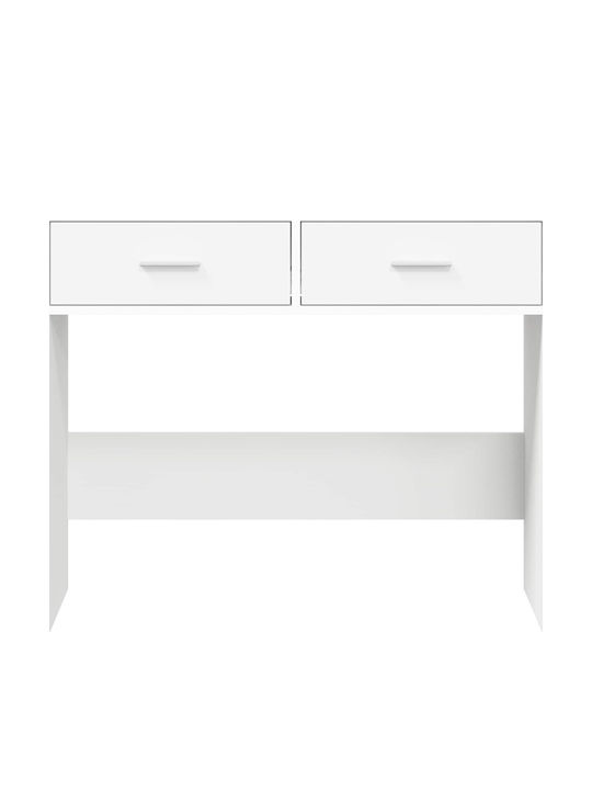 Wooden Console White L90xW35xH80cm