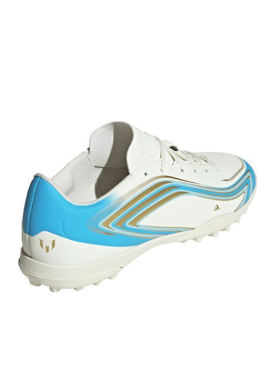 adidas F50 Messi Club Ποδοσφαιρικά Παπούτσια με Σχάρα TF Ivory / Semi Blue Burst / Icey Blue