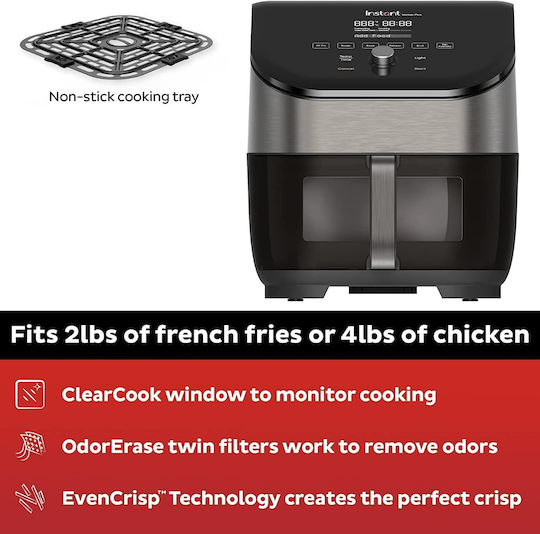 Instant Pot Instant Vortex Plus Air Fryer με Wi-Fi 5.7lt Μαύρο