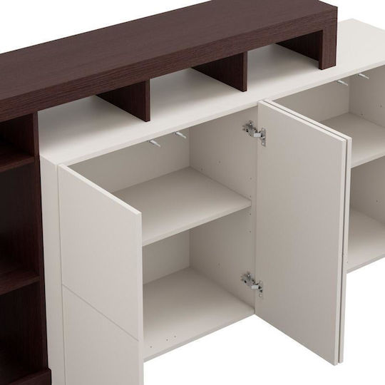 Sideboard Argyll Wooden with Drawers White 192x40x100cm