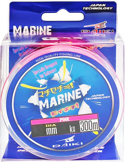 Πετονιά Daiki Marine Pink 300 Μ 0,40 Χιλ 20 Κιλά