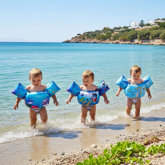 Sharks Swimming Armbands Swim Vests 2-6 Years Blue Queen Mother