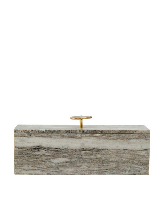 Artekko Κουτί Κοσμημάτων Ταξιδιού Γκρι 38x12.5x16cm