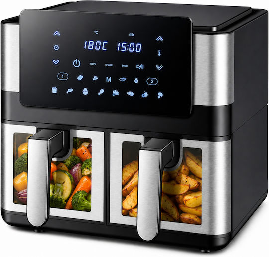 Air Fryer cu Două Coșuri Detașabile 8l Negru ZN1RCK3QWS2367