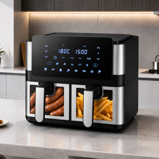 Air Fryer cu Două Coșuri Detașabile 8l Negru ZN1RCK3QWS2367