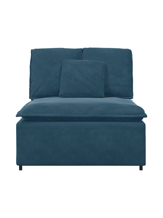 Doppelsitzer Samt Blau 100x100x64cm