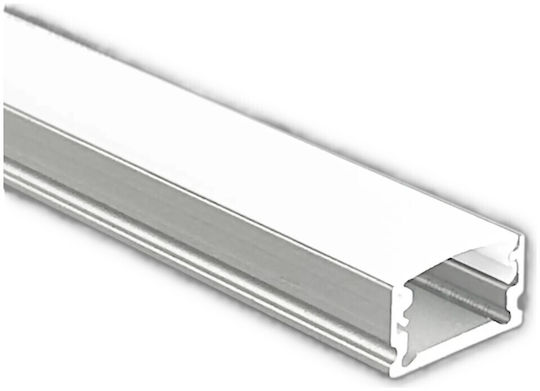 LED Strip Aluminum Profile Opal Cover 2m V-tac 14x7mm 24300vt