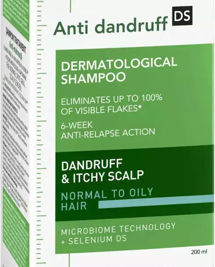 Vichy Dercos Anti Dandruff DS Sampon împotriva Mătreții și Dermatitei Seboreice pentru Păr Gras 200ml