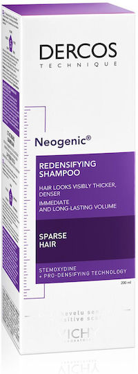 Vichy Dercos Neogenic Șampon Împotriva Căderii Părului pentru Păr Fin 200ml