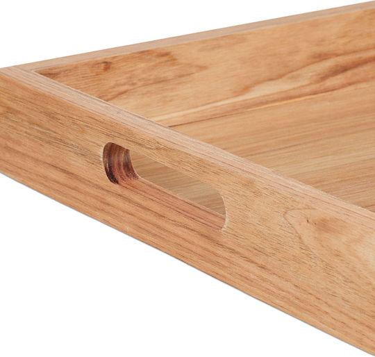 Relaxdays Wooden Serving Tray 46x31cm