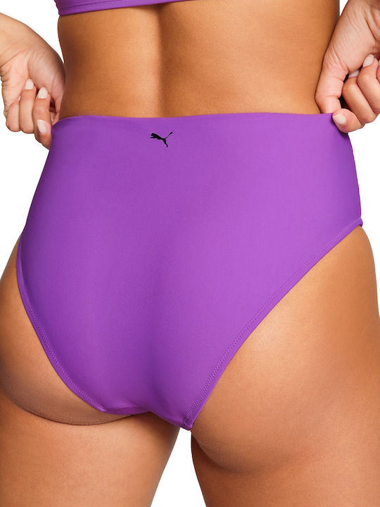 Bikini Slip Talie Înaltă Violet