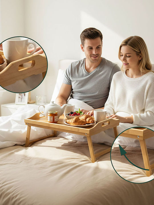 Relaxdays Bamboo Δίσκος Σερβιρίσματος 20x50x30cm