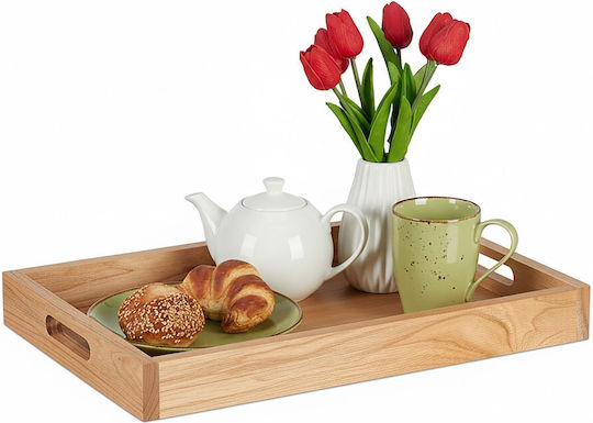 Relaxdays Wooden Serving Tray 35cm