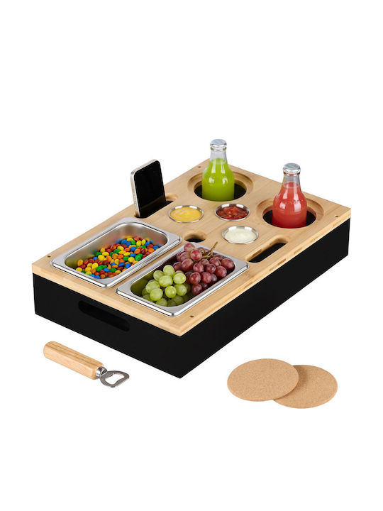 Relaxdays Bamboo Δίσκος Σερβιρίσματος 40x26cm