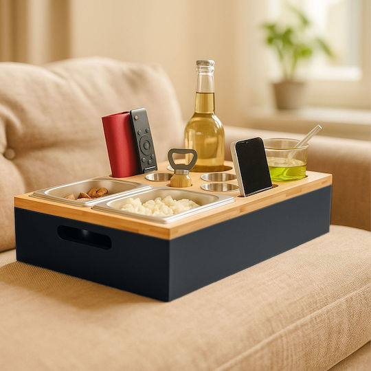 Relaxdays Bamboo Δίσκος Σερβιρίσματος 40x26cm