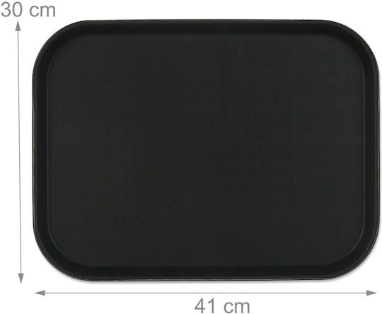 Relaxdays Tavă de Servire Din Plastic 41x30cm 2 Bucăți