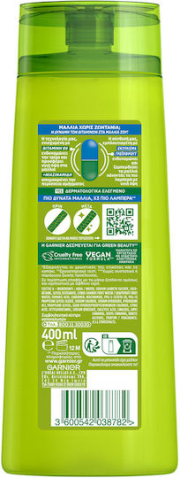 Garnier Fructis Strenth & Shine Σαμπουάν Αναδόμησης/Θρέψης & Λάμψης για Όλους τους Τύπους Μαλλιών 400ml