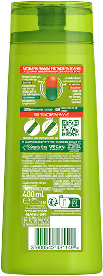 Garnier Fructis Vitamin & Strength Σαμπουάν κατά της Τριχόπτωσης για Εύθραυστα Μαλλιά 400ml