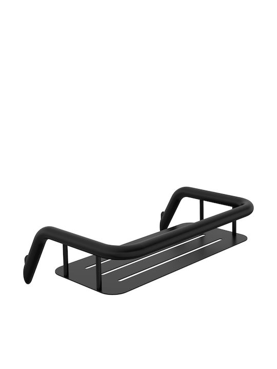 Deante Wall Mounted Bathroom Shelf Metallic Black