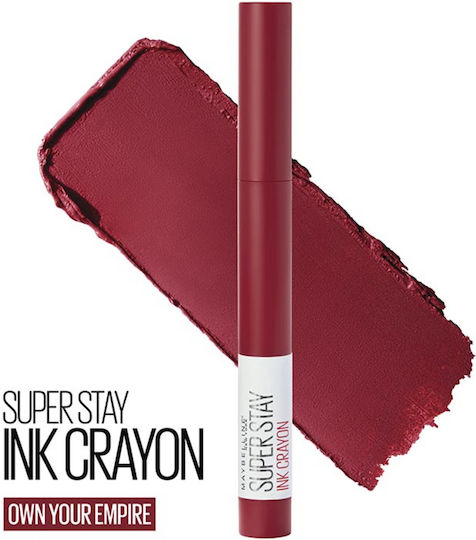Maybelline Superstay Ink Crayon Long Lasting Pencil Lipstick Matte 50 Own Your Empire 1.5gr
