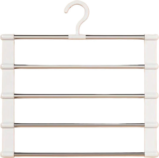 Wall Mounted Bathroom Shelf Metallic with 4 Shelves