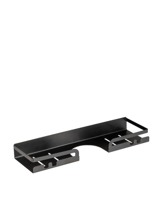 Wenko An der Wand montiert Badezimmerregal Metallisch 35.5x10.5x4cm Schwarz