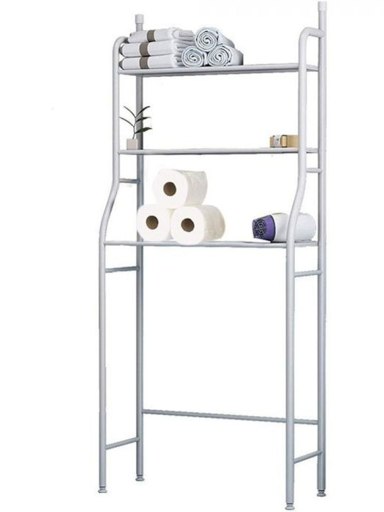 Rafturi de baie Raft Baie Metal 160x47x25cm Albă