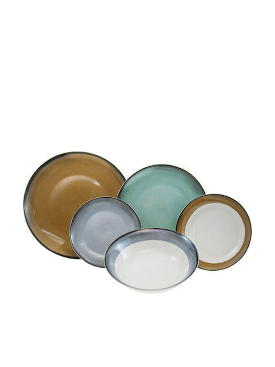Cryspo Trio Fantastic Colorful Porcelain Dinnerware Set 25.431.40 20pcs