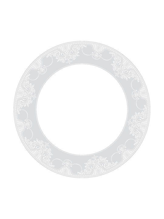 Cryspo Trio Deco Classico White Porcelain Dinnerware Set 20pcs
