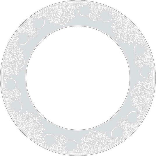 Cryspo Trio Deco Classico Alb Porțelan Set de Vase 72buc