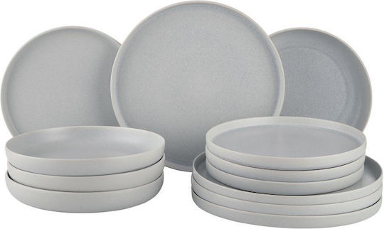 Butlers Geschirrset Keramik Gray 12Stück
