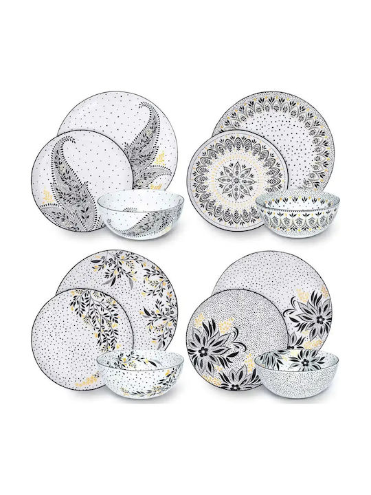 Portmeirion Alb Porțelan Set de Vase 12buc