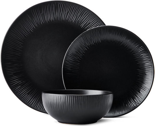 Mikasa Negru Ceramică Set de Vase 12buc Mikasa Negru Ceramică Set de Vase 12buc