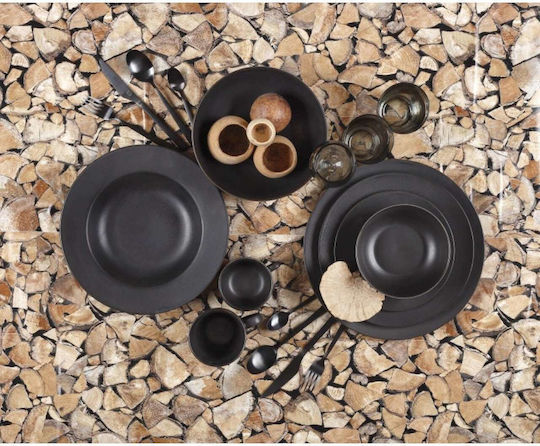 Cryspo Trio Negru Porțelan Set de Vase 40buc Cryspo Trio Negru Porțelan Set de Vase 40buc