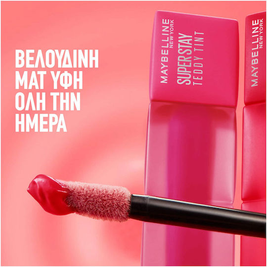 Maybelline Super Stay Teddy Tint Lang anhaltend Flüssig Lippenstift Matt 55 Knee High 5ml
