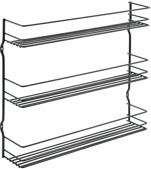 Metaltex Pepito An der Wand montiert Badezimmerregal Metallisch mit 3 Regalböden 36x8x32cm Schwarz Metaltex Pepito An der Wand montiert Badezimmerregal Metallisch mit 3 Regalböden 36x8x32cm Schwarz