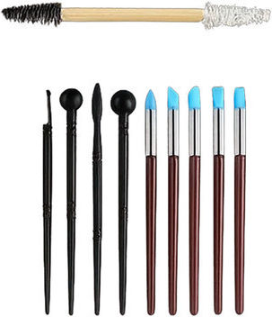 Set De Unelte Pentru Modelare Și Sculptură Lut Zola 40 Ustensile Plastic Lemn Oțel Cutie De Depozitare 58 X 22 Cm