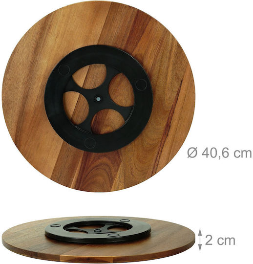 Relaxdays Wooden Serving Platter 40.6cm